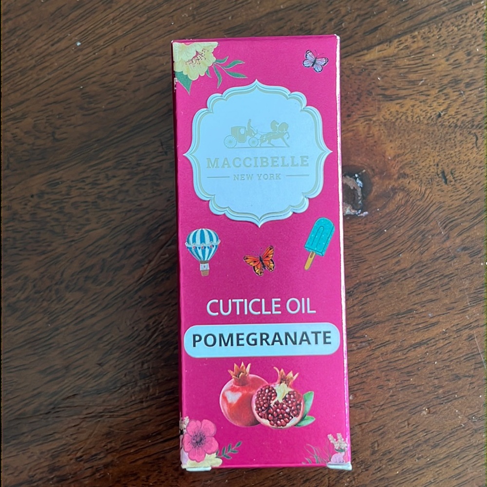 MACCIBELLE New York cuticle oil Pomegranate .5 ounces brand new never opened
